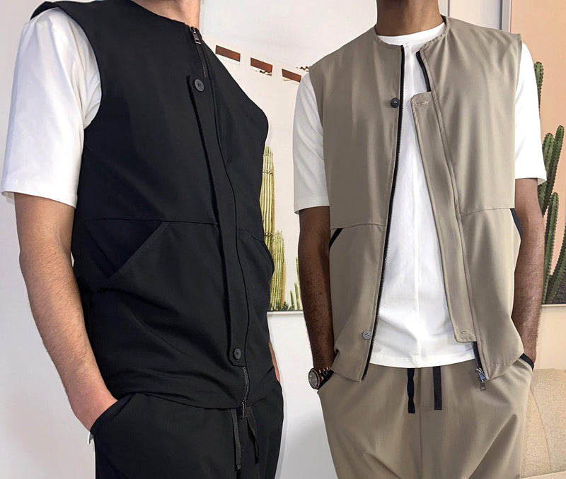 Sarouel et veston : 3 tenues homme avec un gilet sans manches