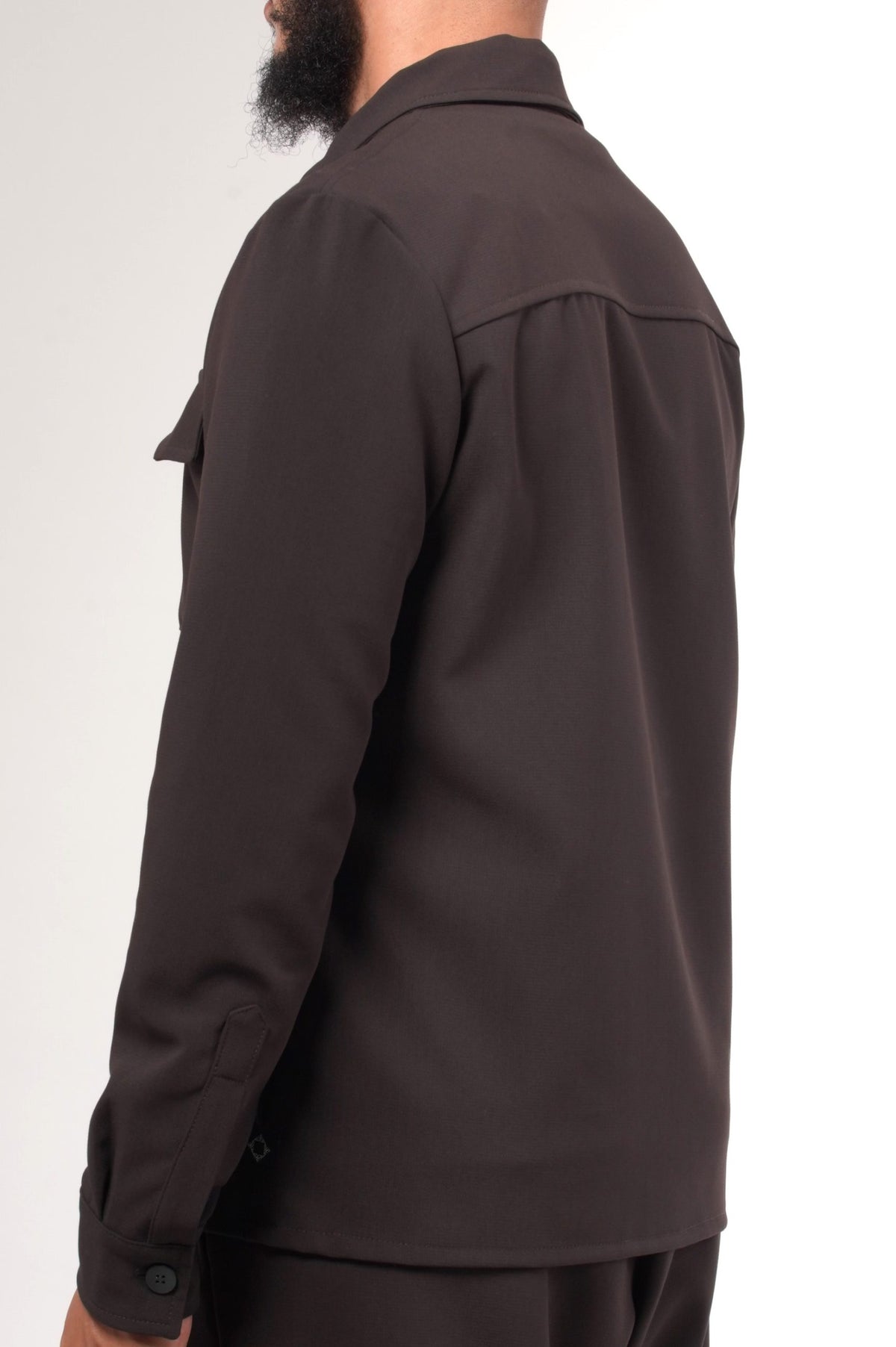 Veste Amarin marron chocolat vue de dos