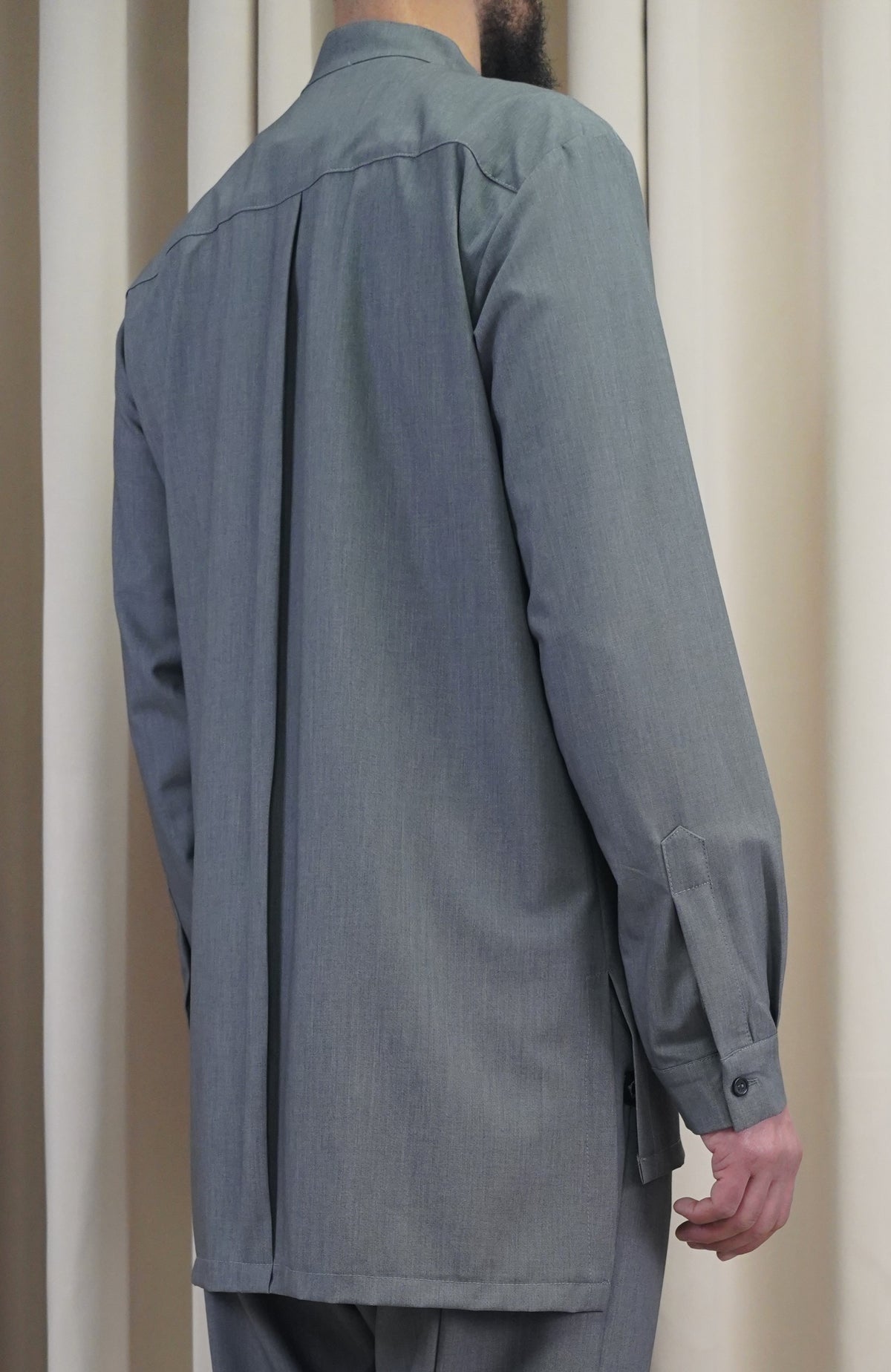 Surchemise NewFit gris chiné vue de dos