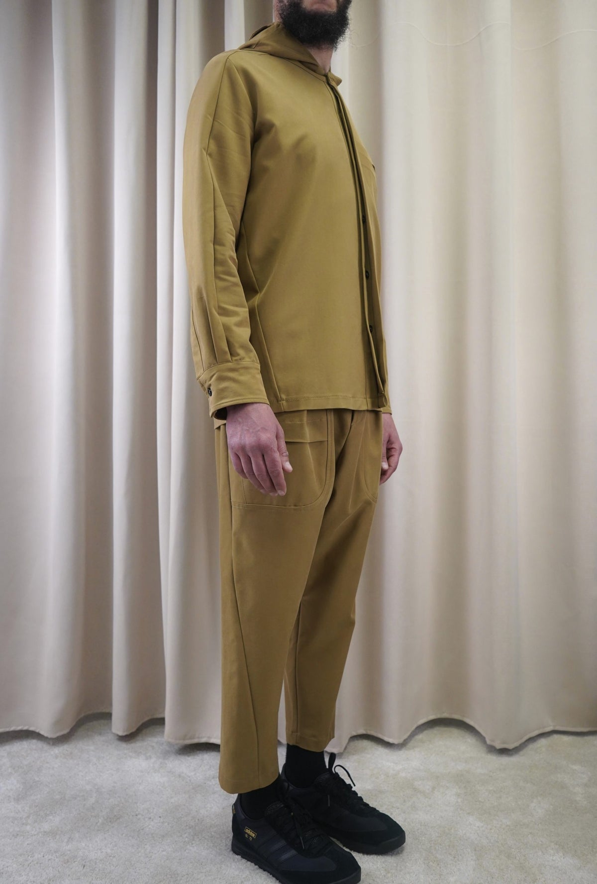 Ensemble homme Fallon beige camo de profil