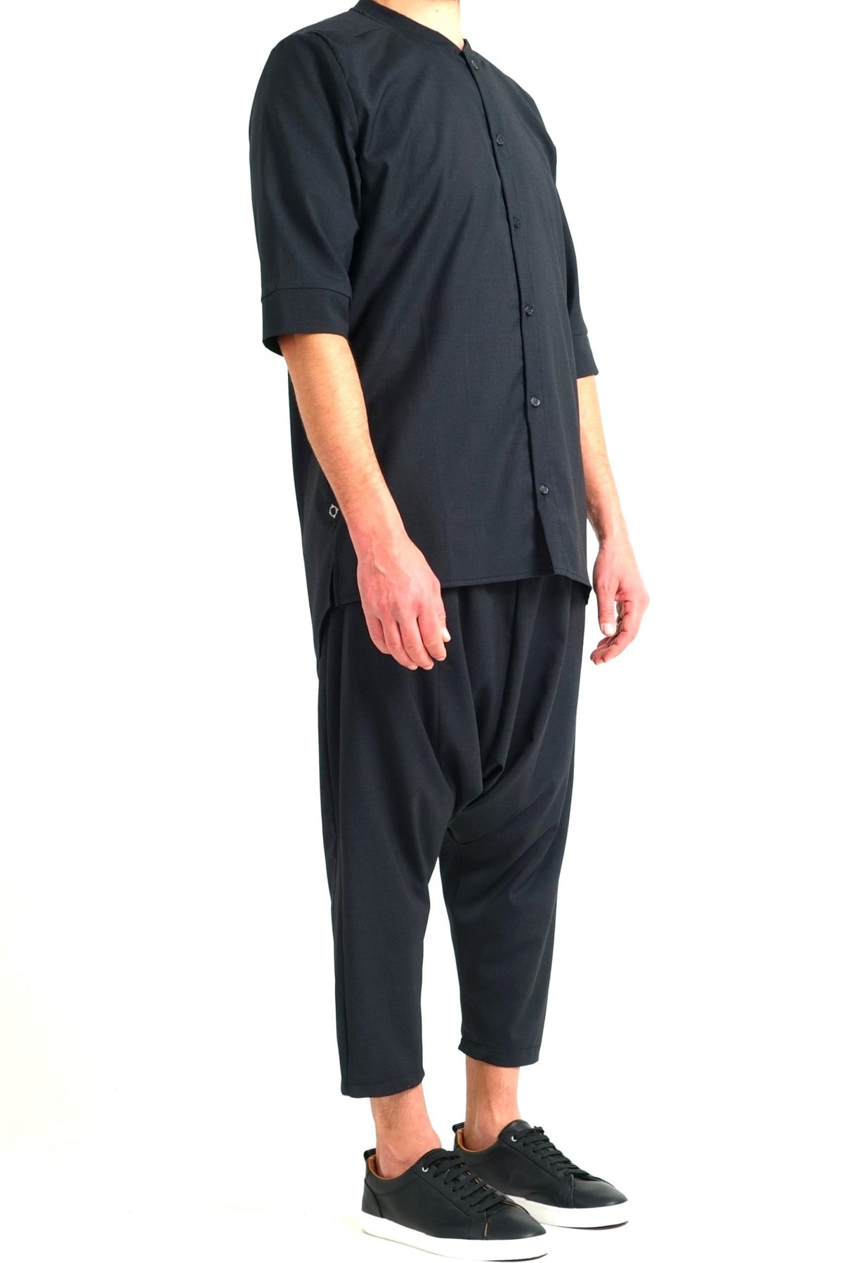Ensemble Chill homme noir boulevard : chemise longue et sarouel