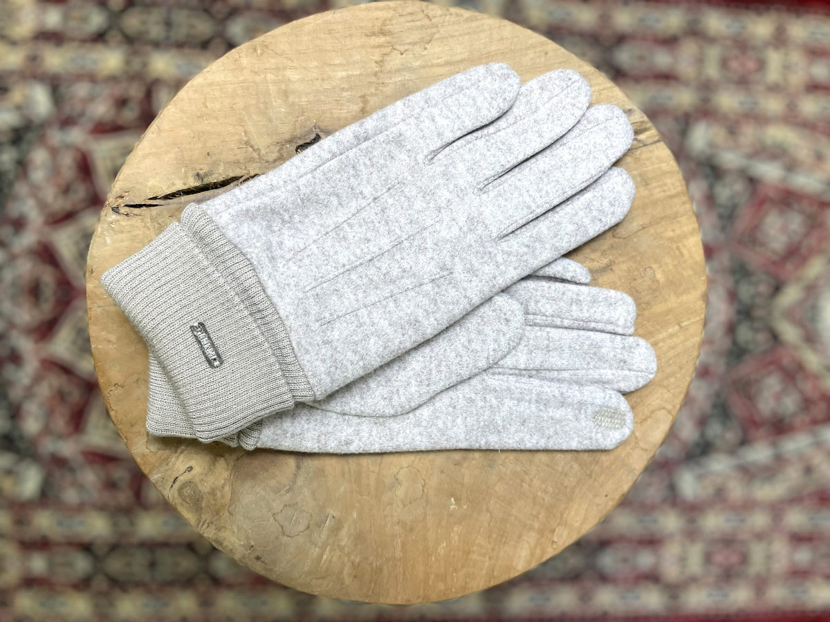 Gants homme EMIR en viscose gris clair