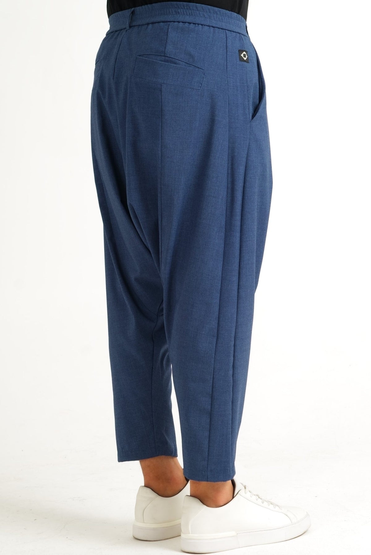 Sarouel Chill homme bleu cendré de profil